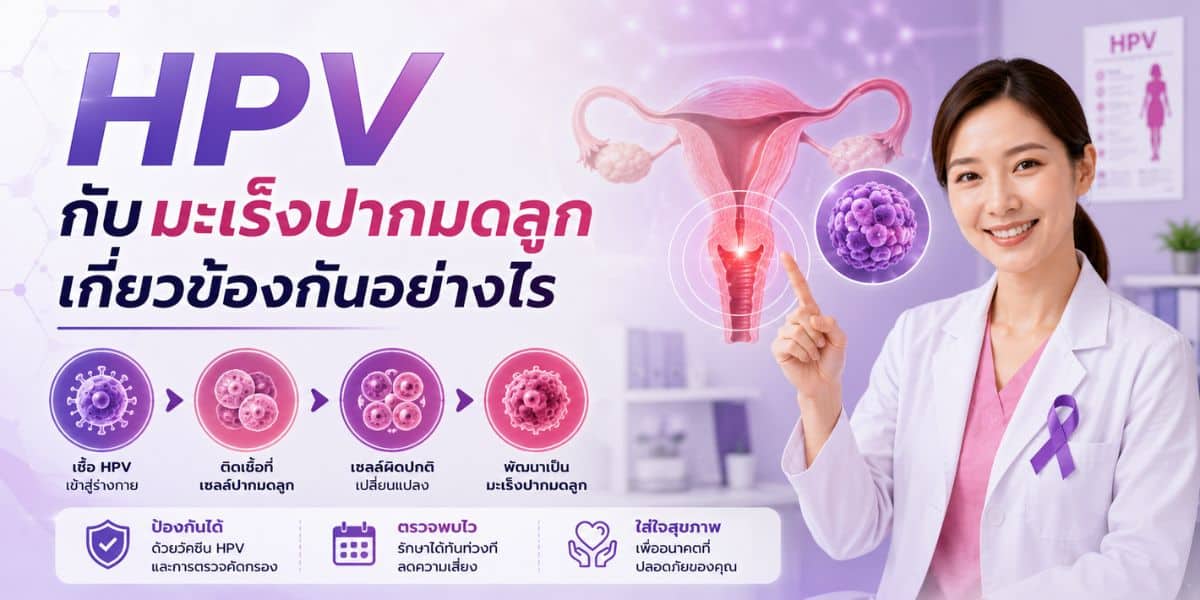 HPV กับมะเร็งปากมดลูก เกี่ยวข้องกันอย่างไร